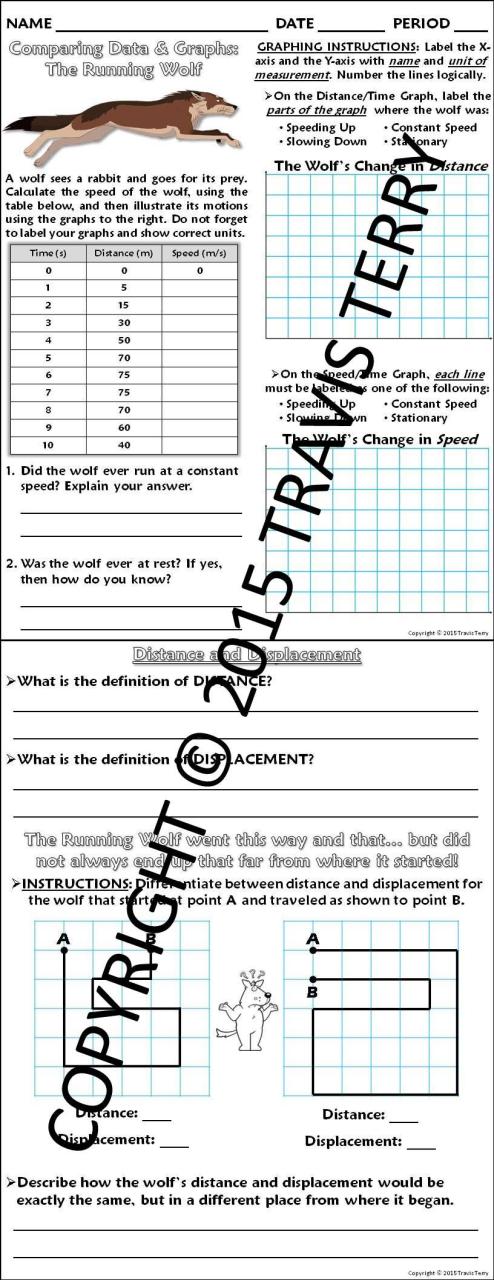 Distance And Displacement Worksheet Physics