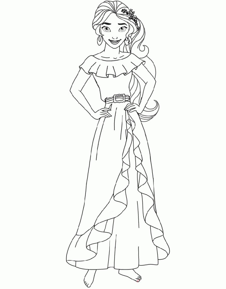 Elena Coloring Pages