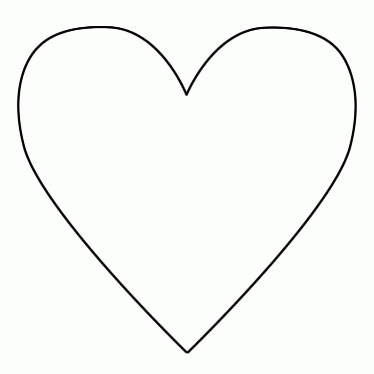 Heart Coloring Pages Printable