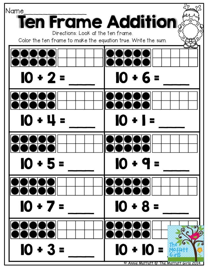 Ten Frame Worksheets For Preschoolers