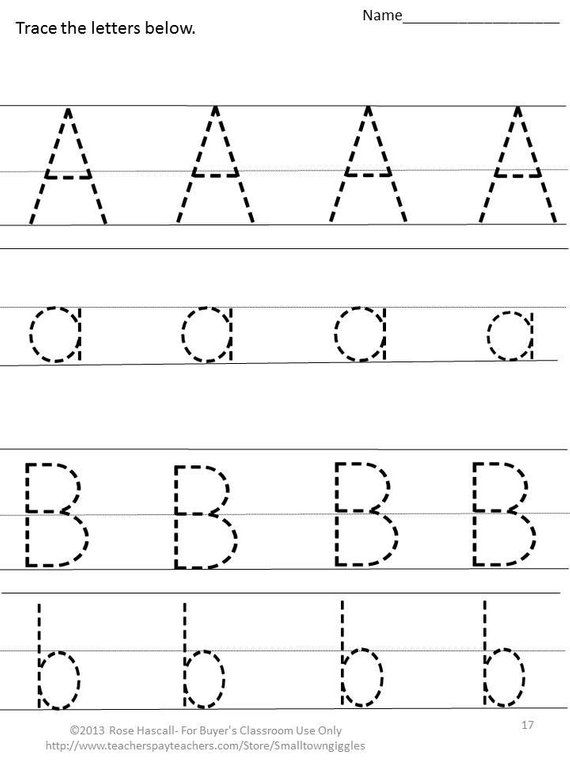 Alphabet Writing Practice Sheets For Preschoolers