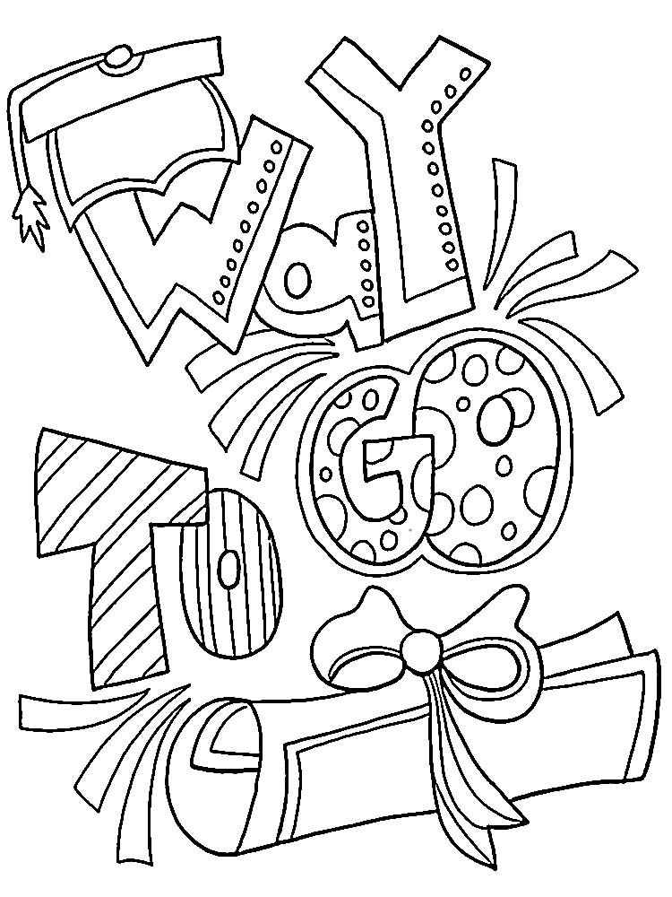 Graduation Coloring Pages