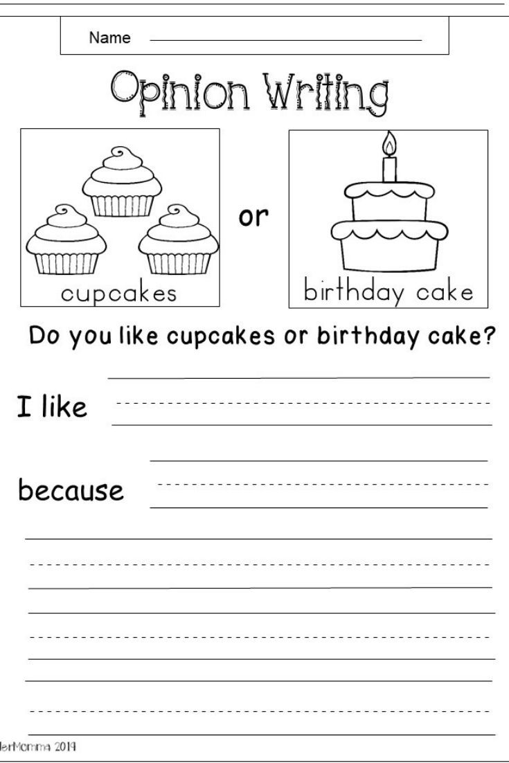 Writing Sheets For First Graders