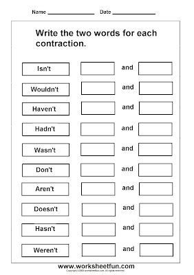 Printable Worksheets For 2nd Grade