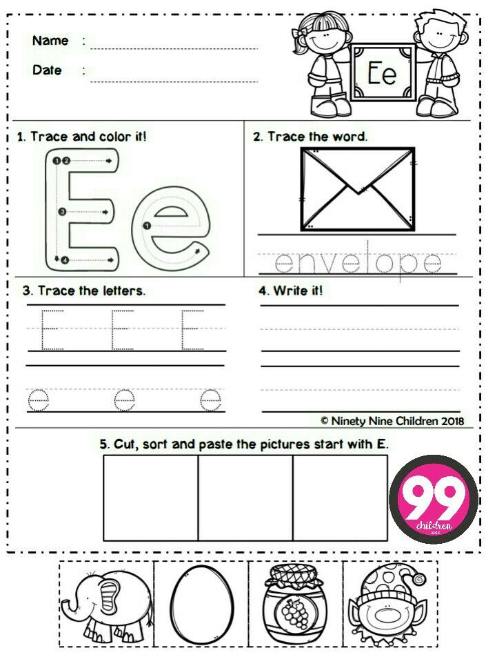 Letter P Worksheets Cut And Paste