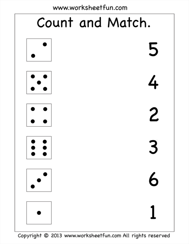 Numbers Printable For Preschoolers