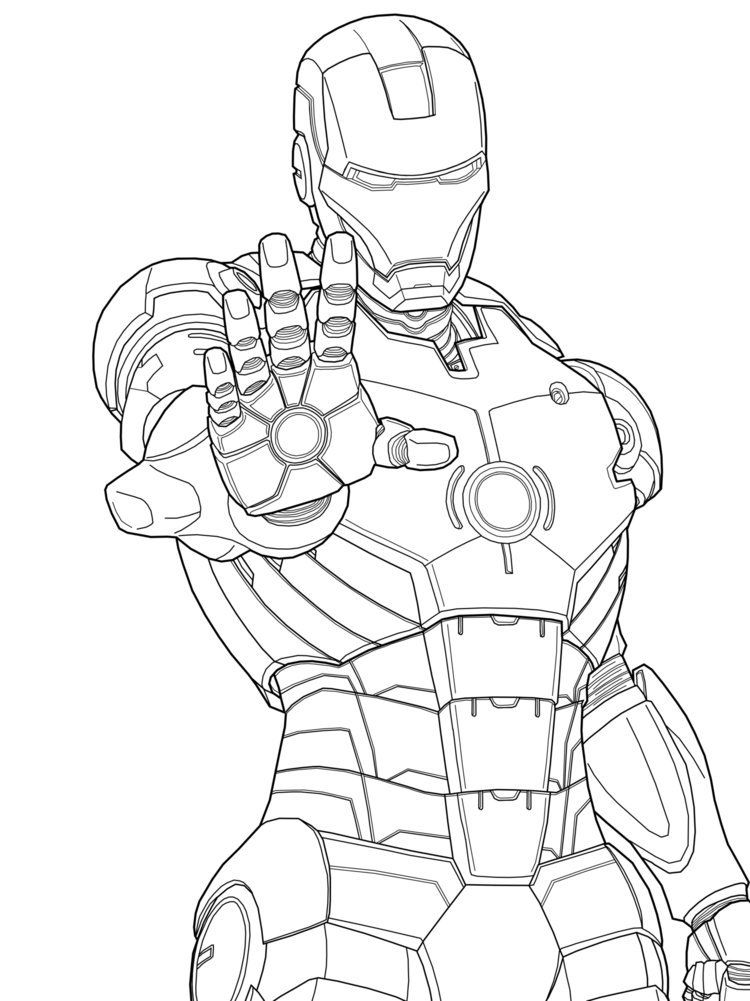 Iron Man Coloring Pages For Adults