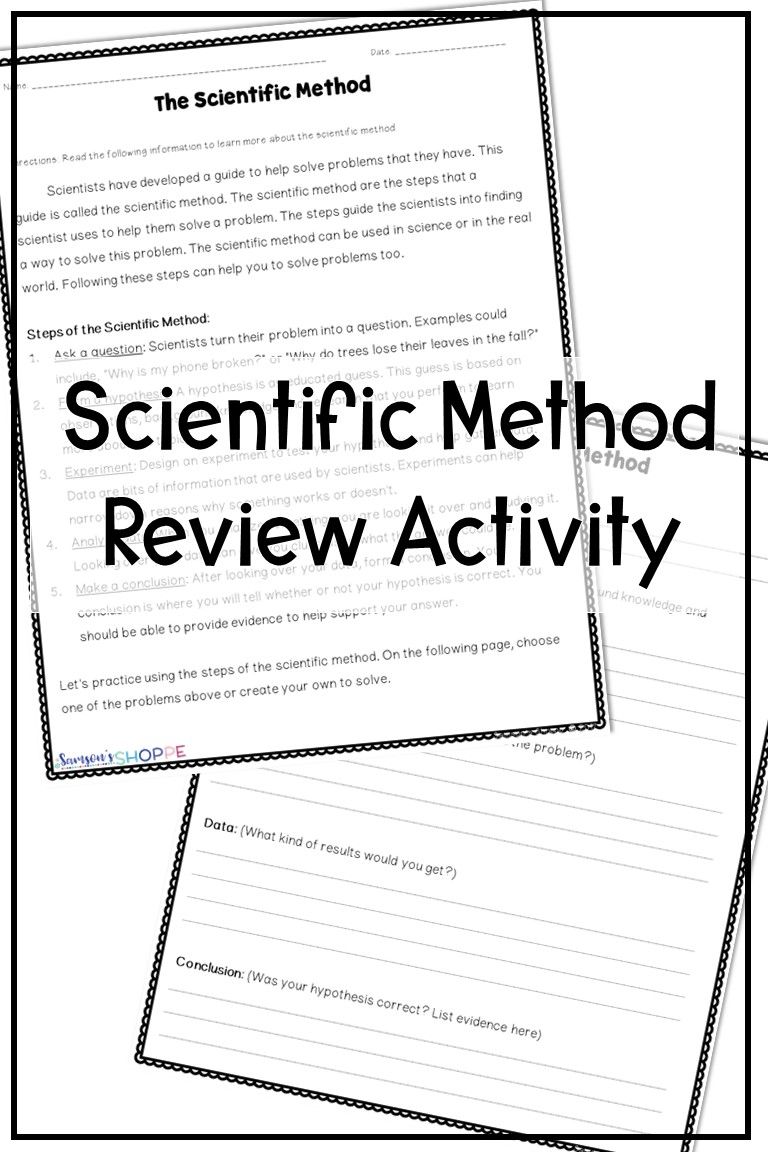 Scientific Method Worksheet Pdf