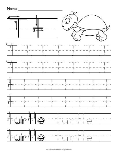 Letter T Worksheets Pre K