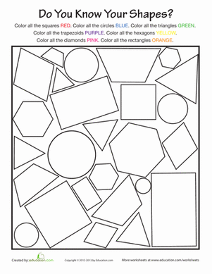 Grade 5 Tessellation Worksheets