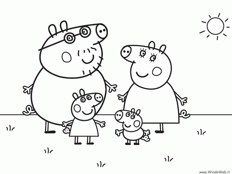 Peppa Pig Coloring Pages Printable Pdf