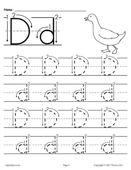 Free Printable Preschool Worksheets Letter D