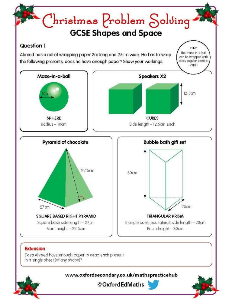 Pythagoras Worksheet Tes