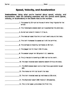 6th Grade Speed Distance Time Worksheet