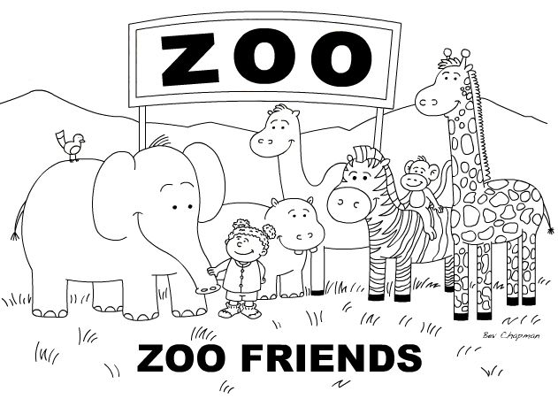 Zoo Animal Coloring Pages