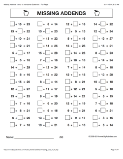 Printable Math Worksheets Grade 2