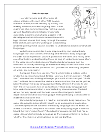 Year 6 Comprehension Sheets