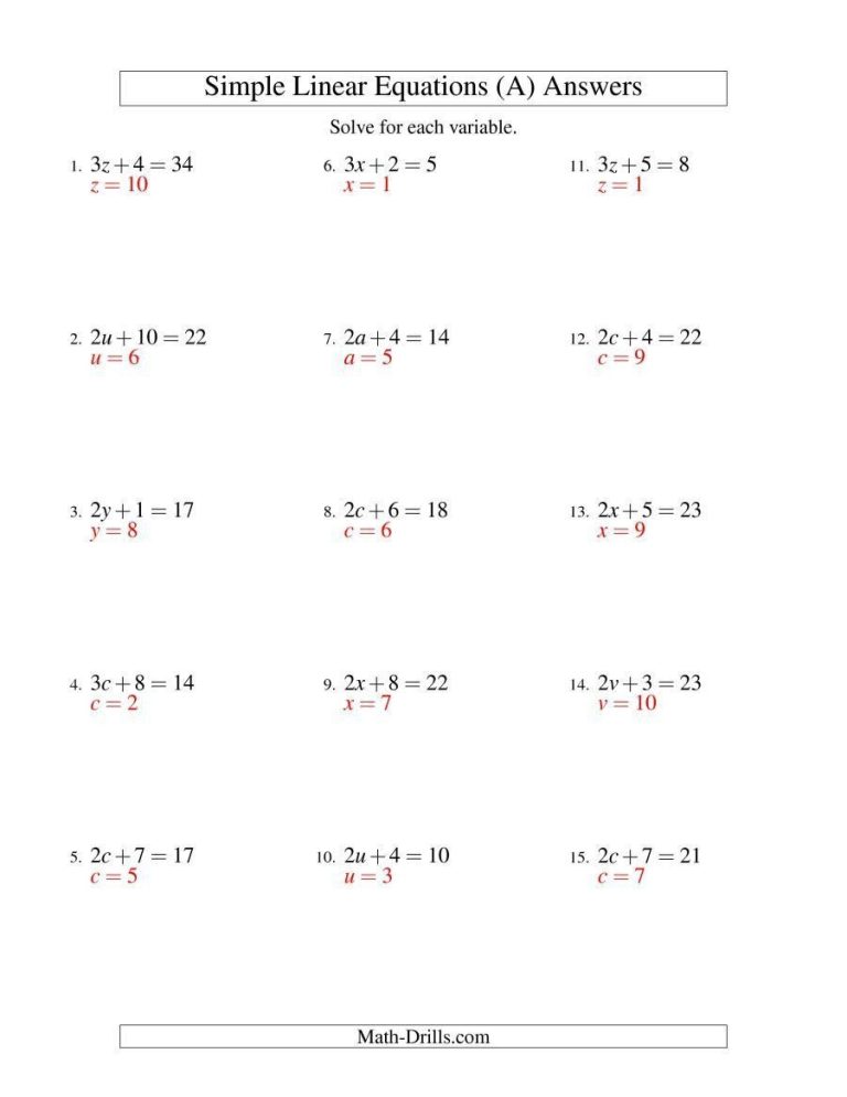 Algebra Radical Equations Worksheet