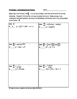 Implicit Differentiation Worksheet Doc