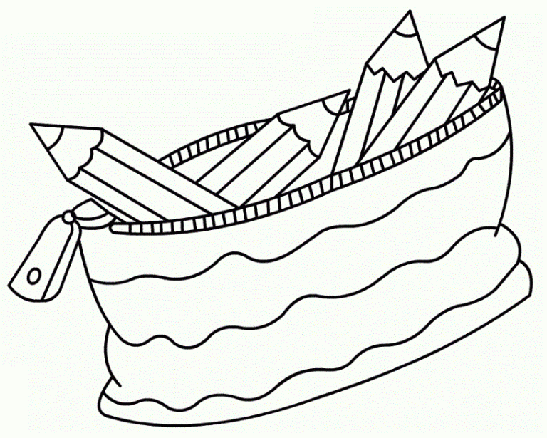 Pencil Coloring Page