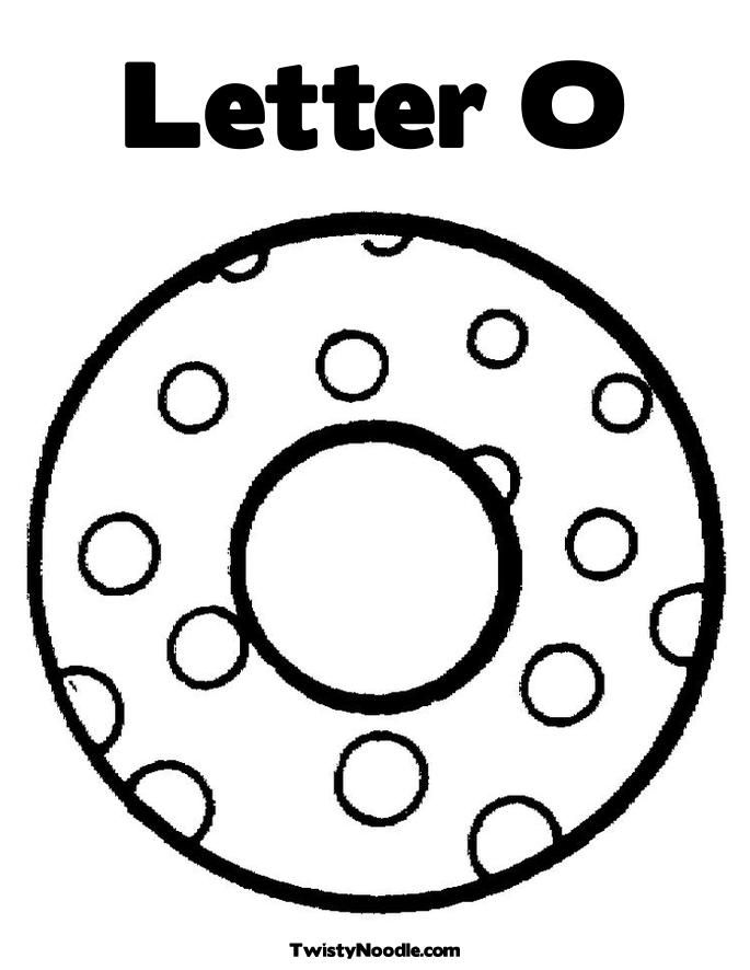 Letter O Coloring Pages