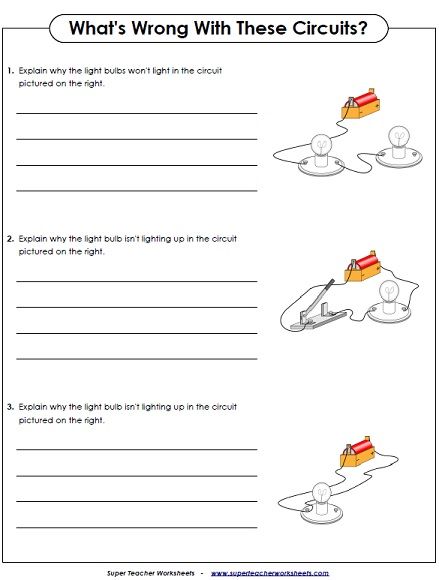 Electricity Worksheet Grade 4