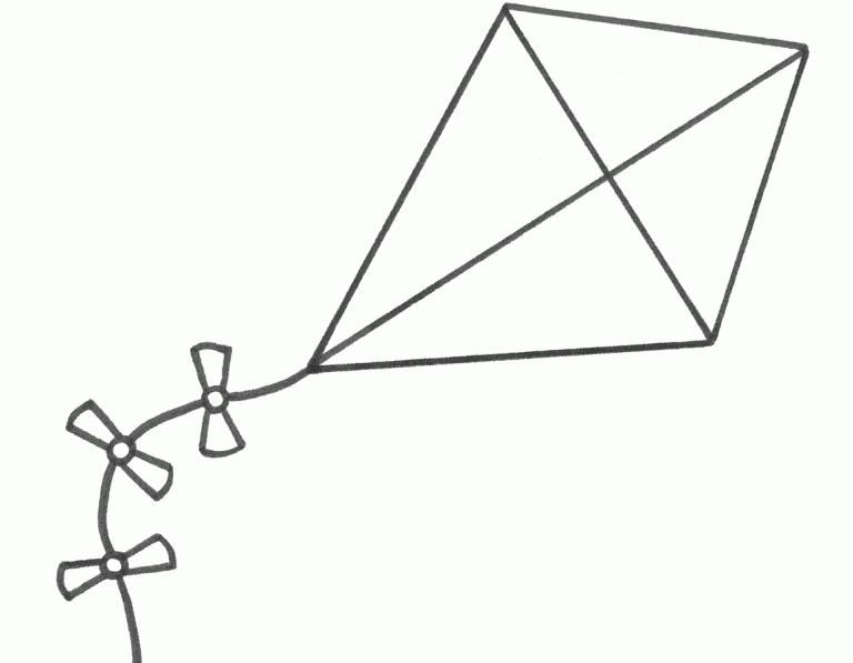 Kite Coloring Page