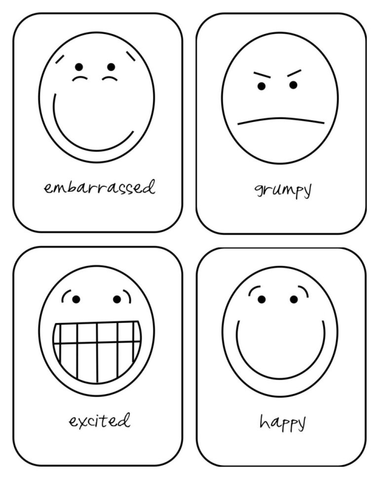 Emotions Worksheet For Toddlers