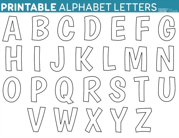 Free Printable Alphabet Letters Stencils