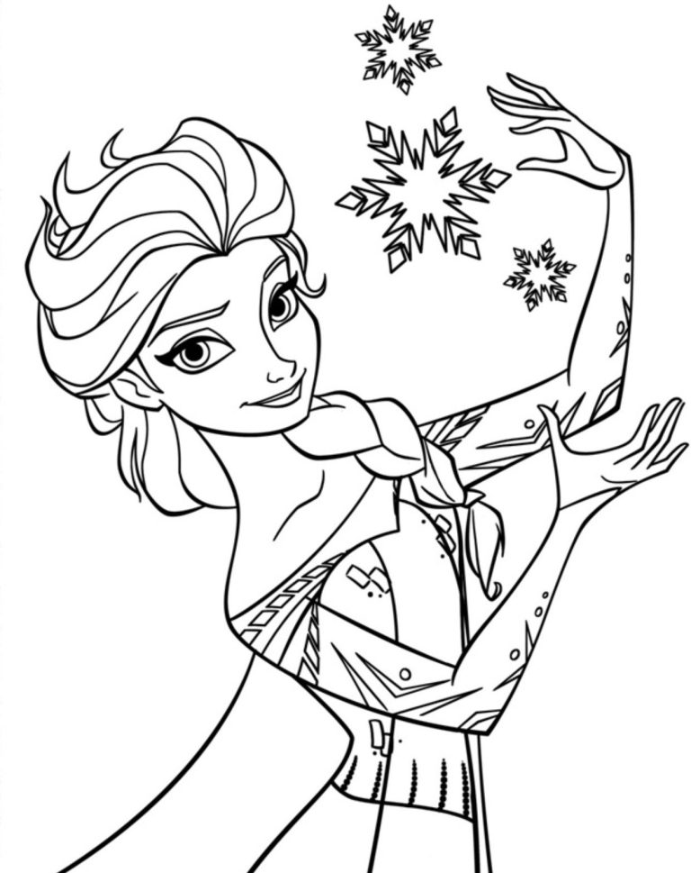 Elsa Coloring Pages For Girls