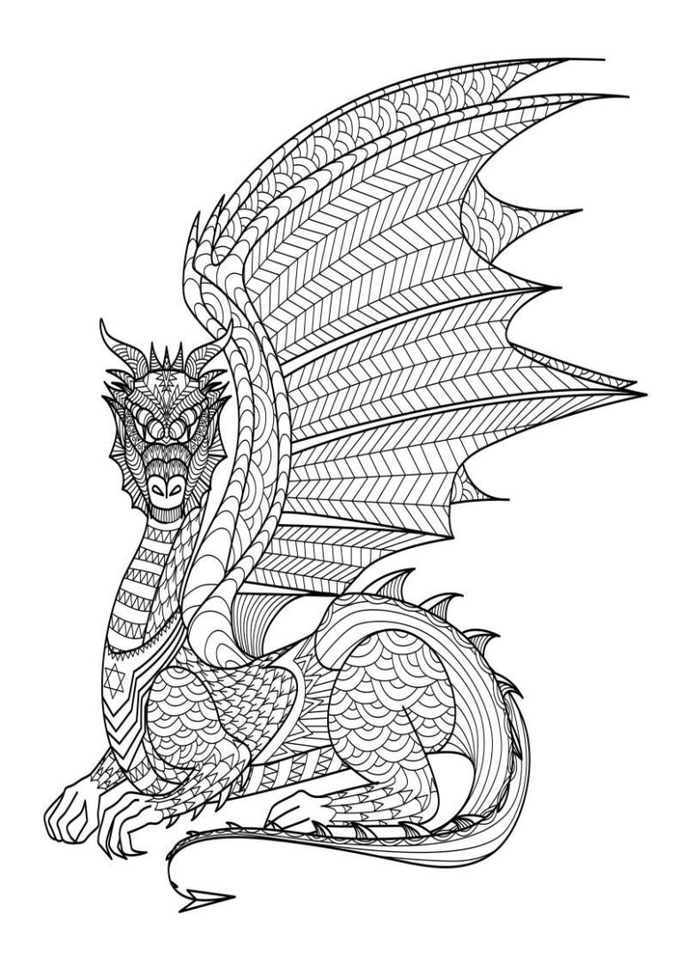 Dragon Colouring In