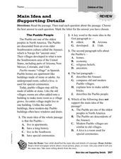 6th Grade Main Idea Worksheets Pdf