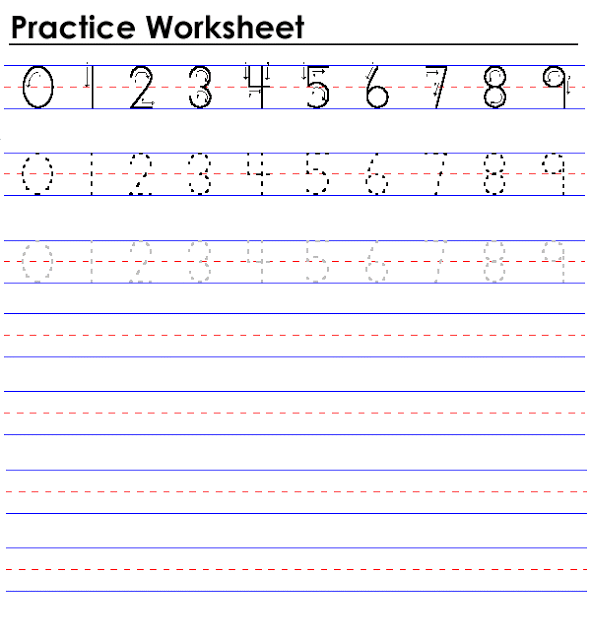 Writing Practice Sheets Printable