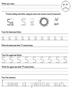 Handwriting Sheets For Kids