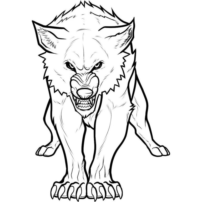 Wolf Pictures To Color