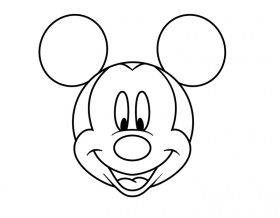 Mickey Mouse Coloring Pages Easy