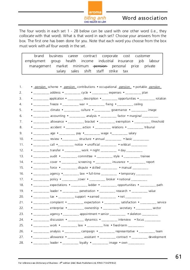 Business English Conversation Worksheets Pdf