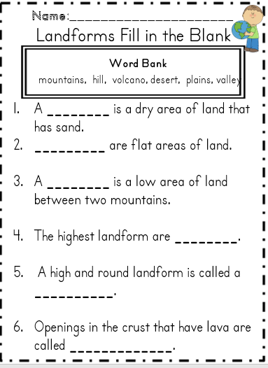 Worksheet For Class 3 Social Studies