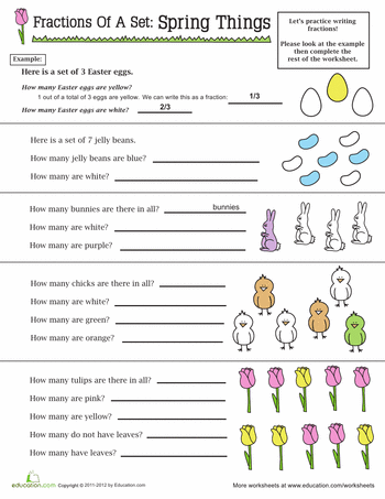 Sets Worksheets For Grade 1