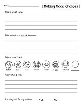 Reflection Sheet For Students