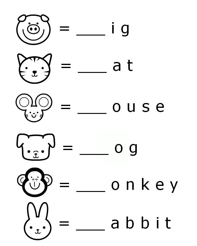 Preschool Homework Printables