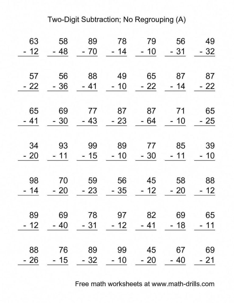 Year 2 Maths Worksheets Free