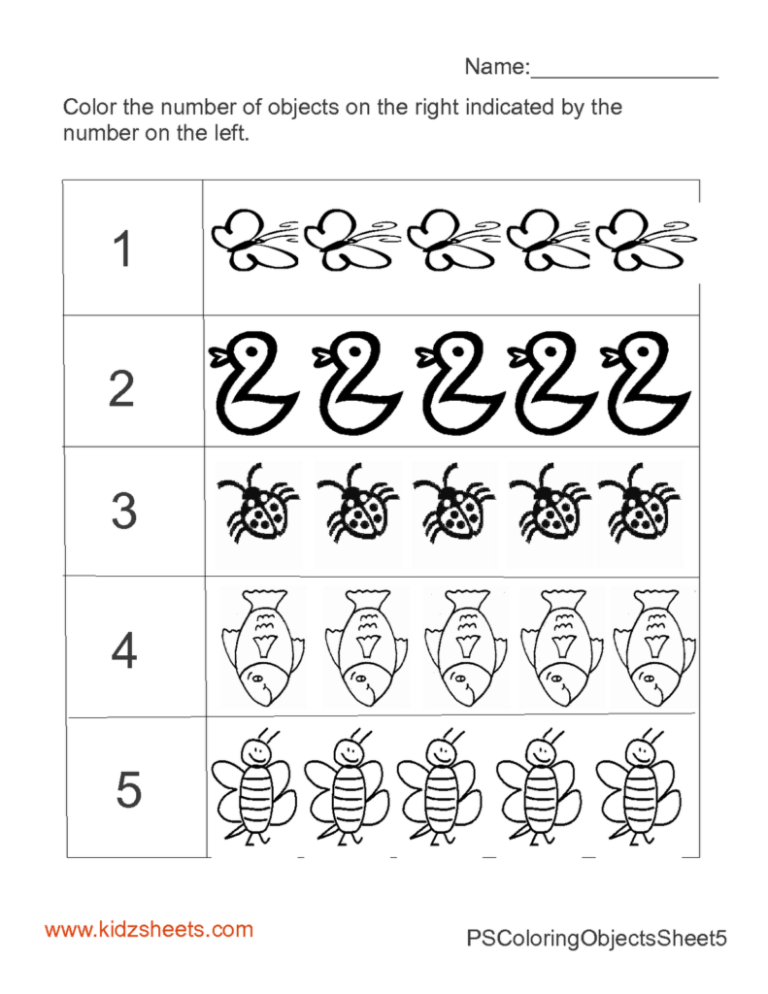 Preschool Worksheets Free Pdf