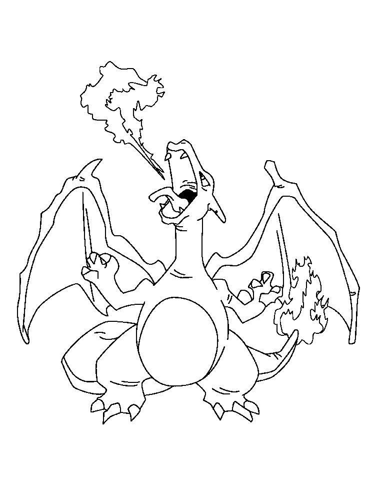 Charizard Coloring Page