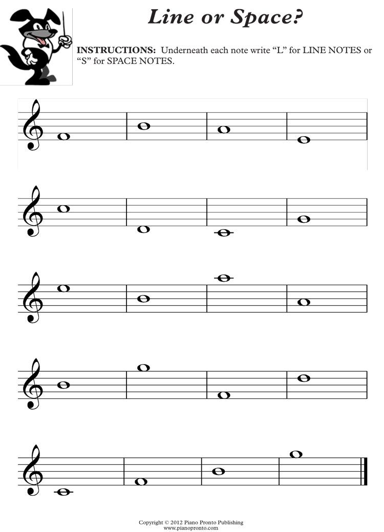 Music Worksheets Free