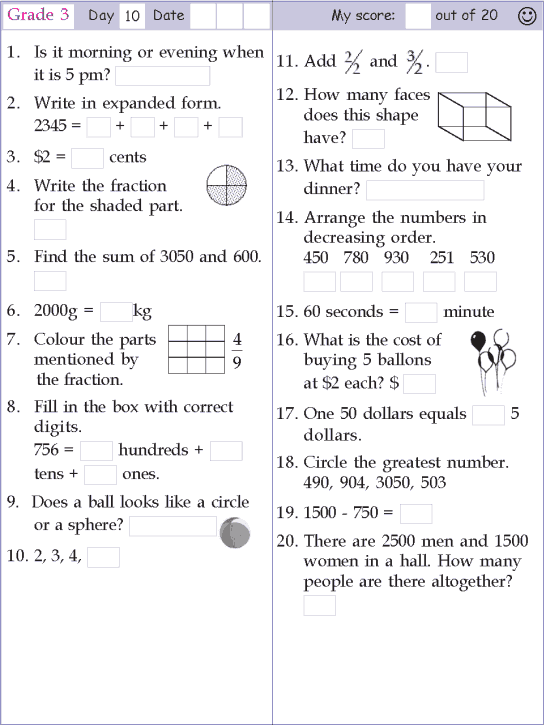 Mental Maths For Class 3 Multiplication