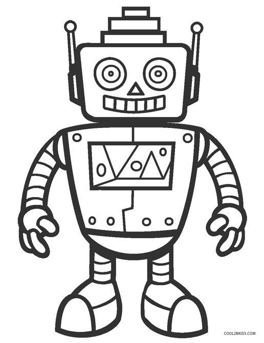 Robot Coloring Pages Printable