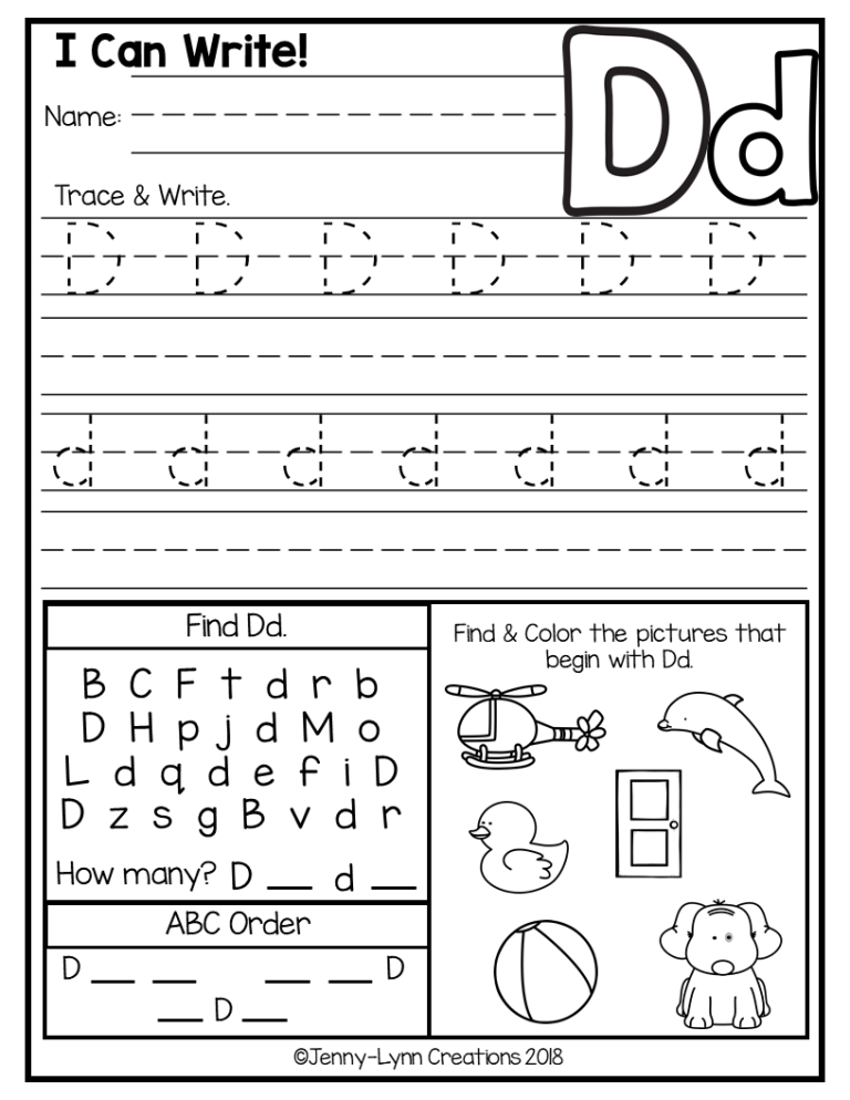 Alphabet Worksheets Preschool