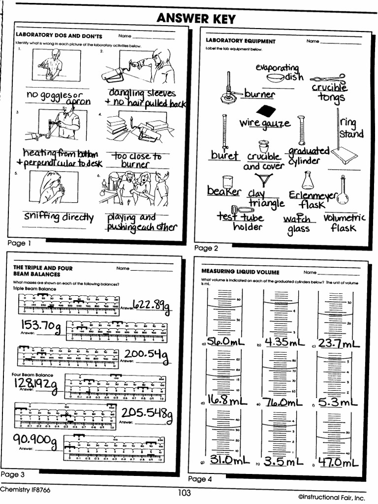 Chemistry If8766 Metrics And Measurement