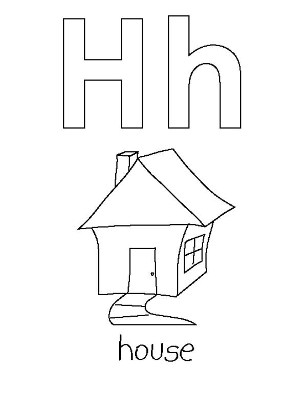 Letter H Coloring Pages